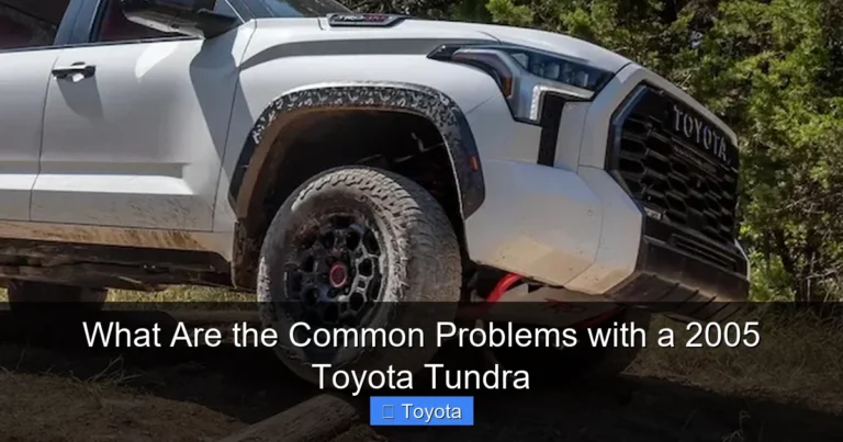 What Are the Common Problems with a 2005 Toyota Tundra
