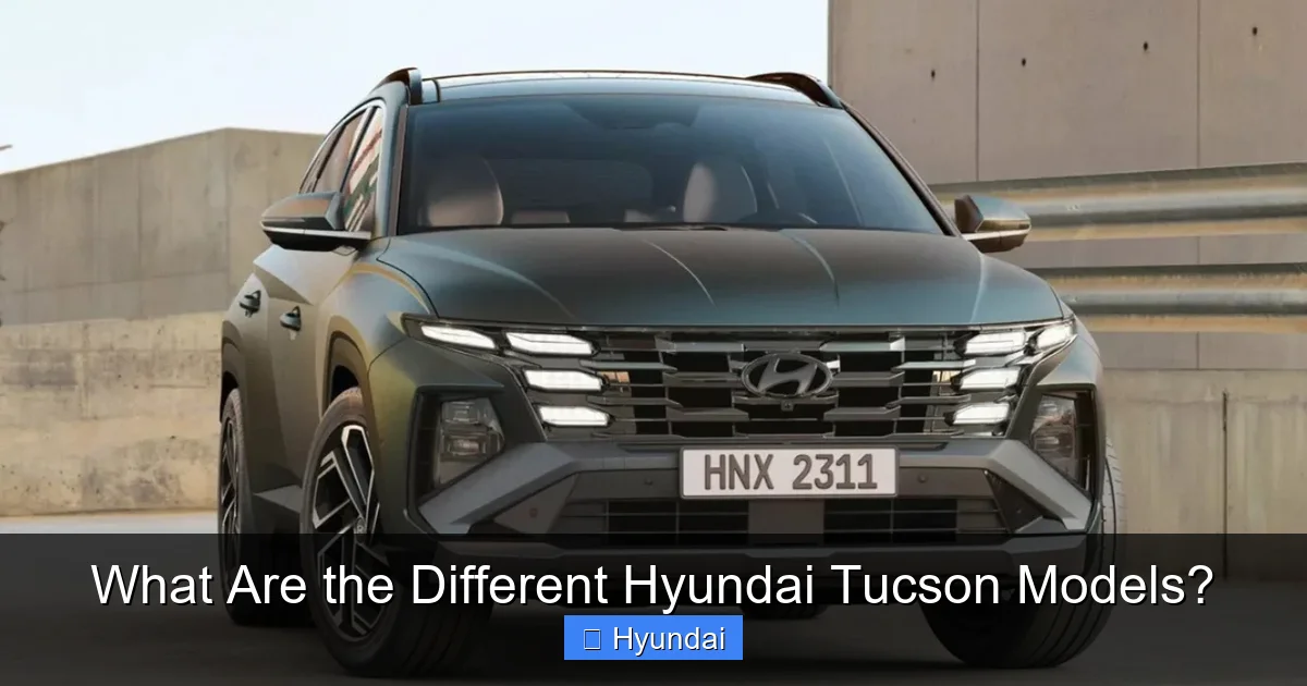 What Are the Different Hyundai Tucson Models?