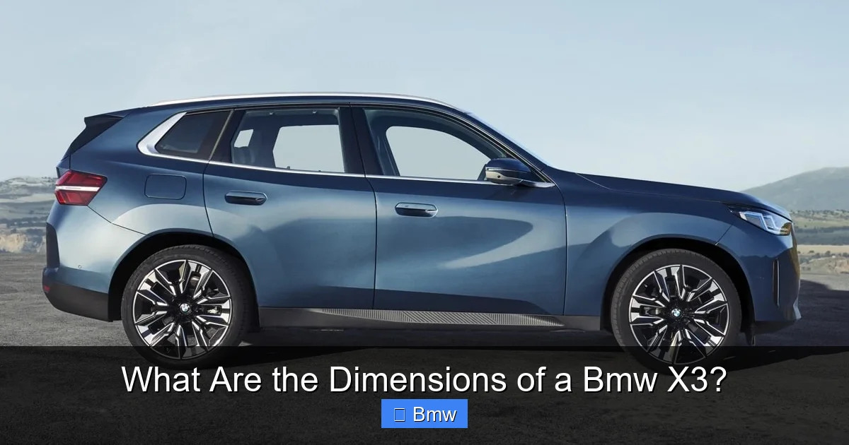 What Are the Dimensions of a Bmw X3?