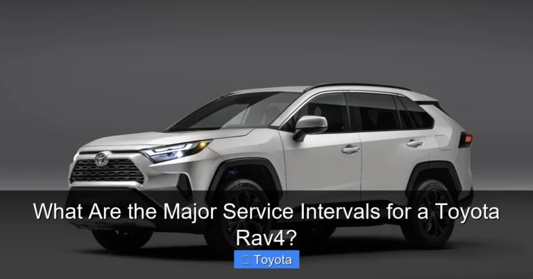 What Are the Major Service Intervals for a Toyota Rav4?