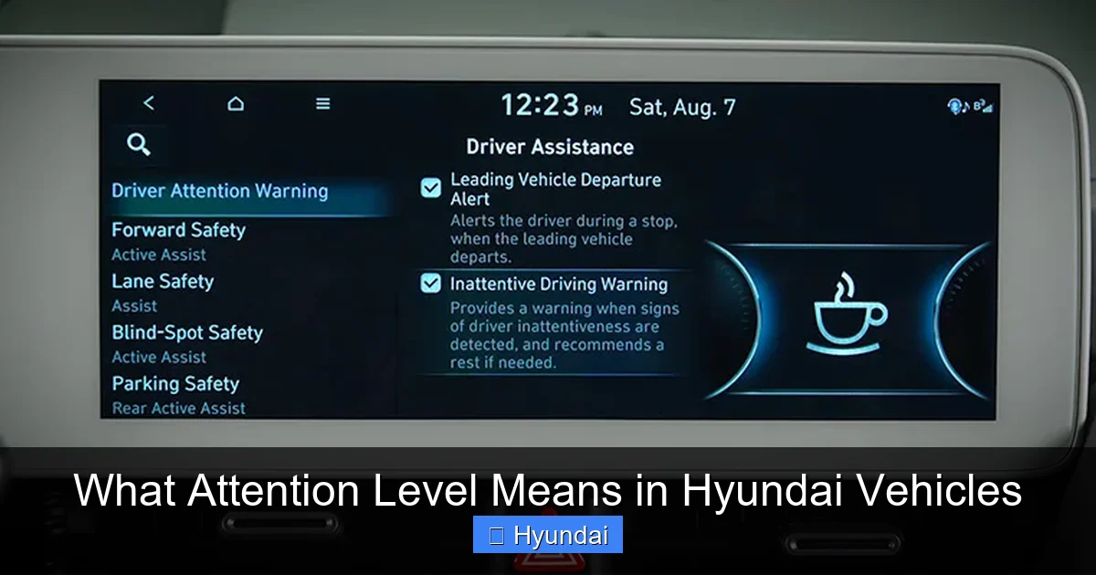 What Attention Level Means in Hyundai Vehicles