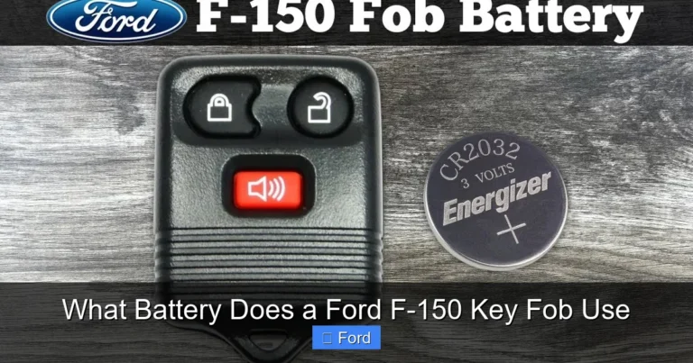 What Battery Does a Ford F-150 Key Fob Use