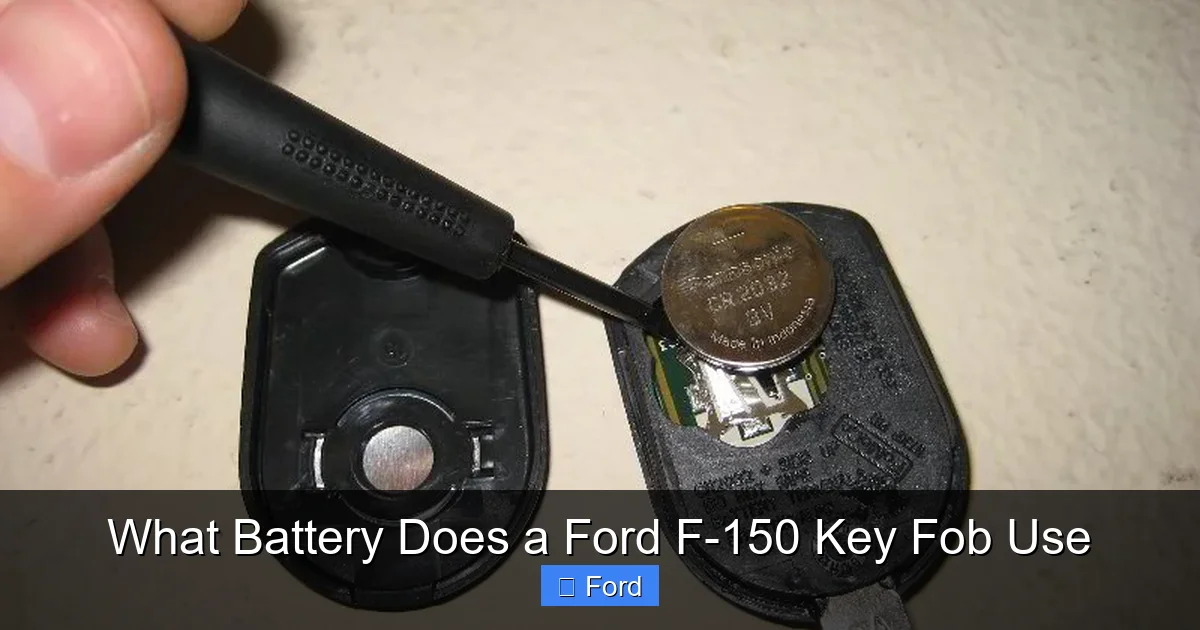 What Battery Does a Ford F-150 Key Fob Use