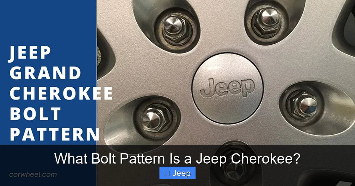 What Bolt Pattern Is a Jeep Cherokee?