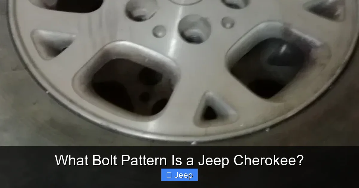 What Bolt Pattern Is a Jeep Cherokee?