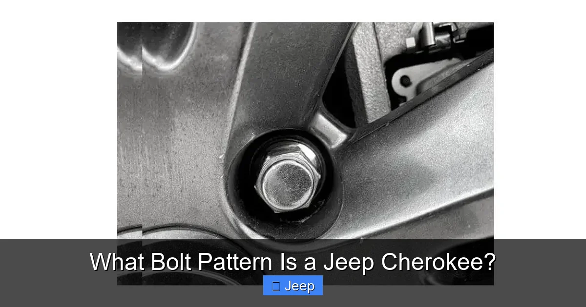 What Bolt Pattern Is a Jeep Cherokee?