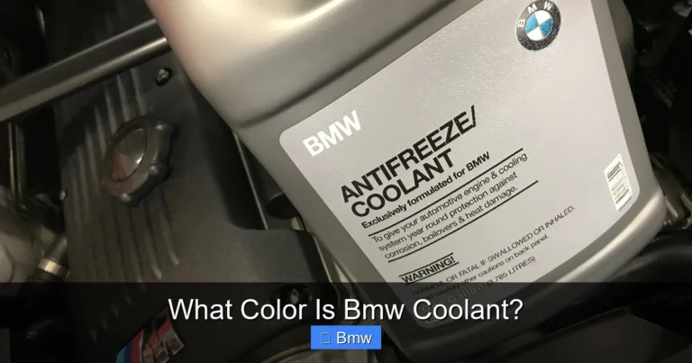 What Color Is Bmw Coolant?