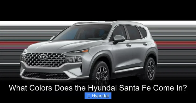 What Colors Does the Hyundai Santa Fe Come In?