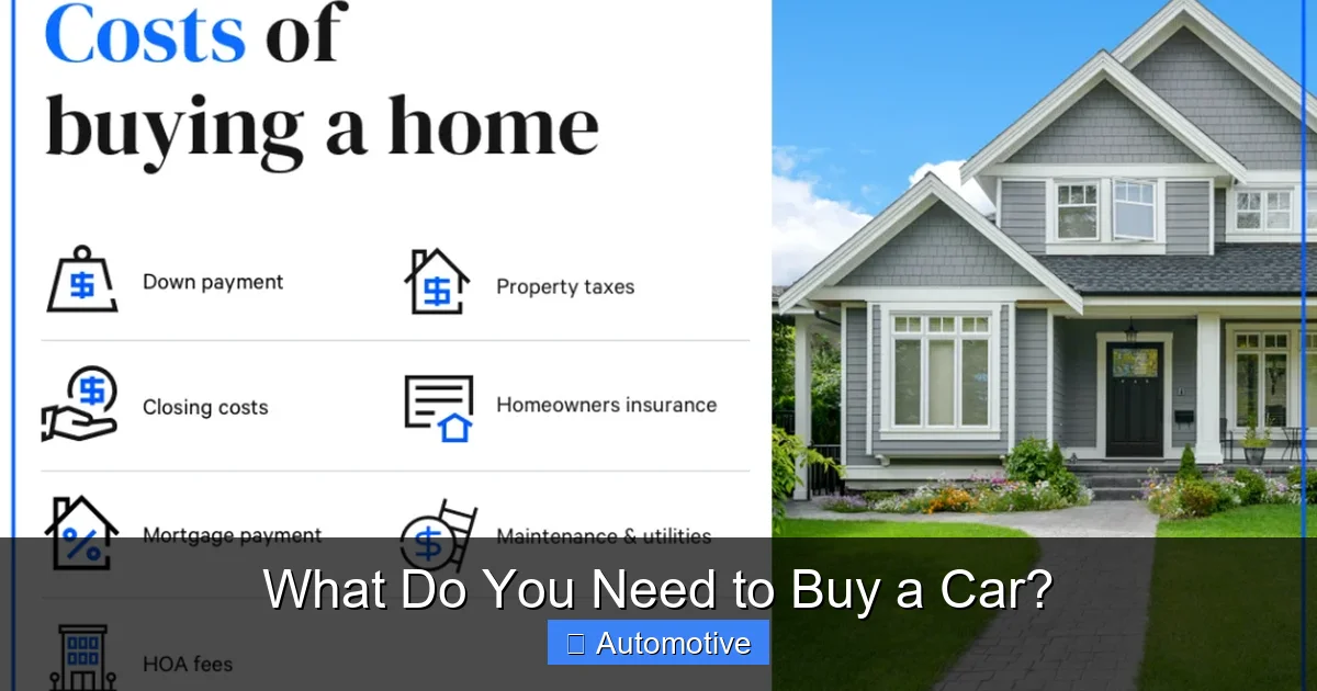 What Do You Need to Buy a Car?