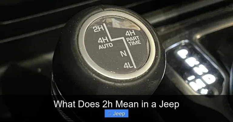 What Does 2h Mean in a Jeep