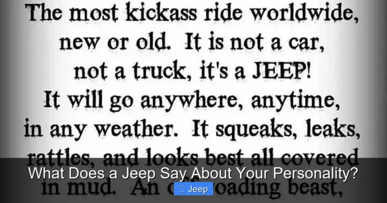 What Does a Jeep Say About Your Personality?