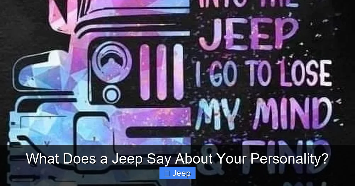 What Does a Jeep Say About Your Personality?
