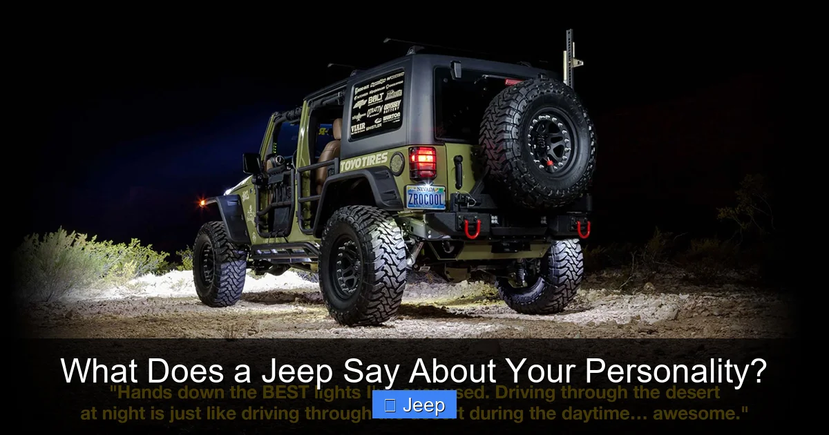 What Does a Jeep Say About Your Personality?