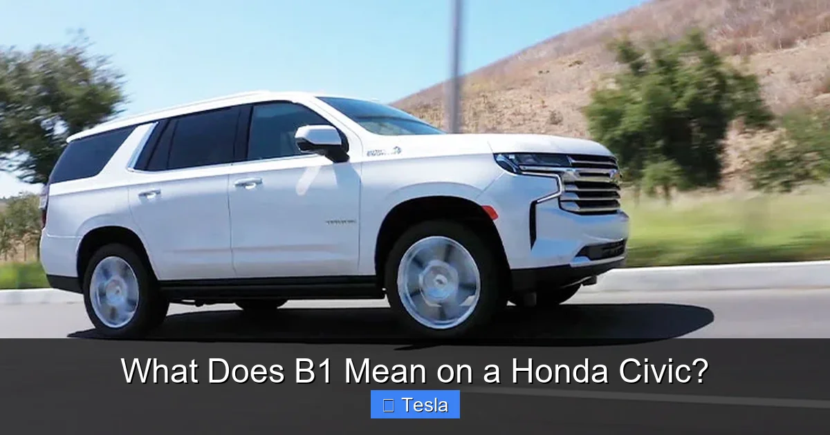 What Does B1 Mean on a Honda Civic?