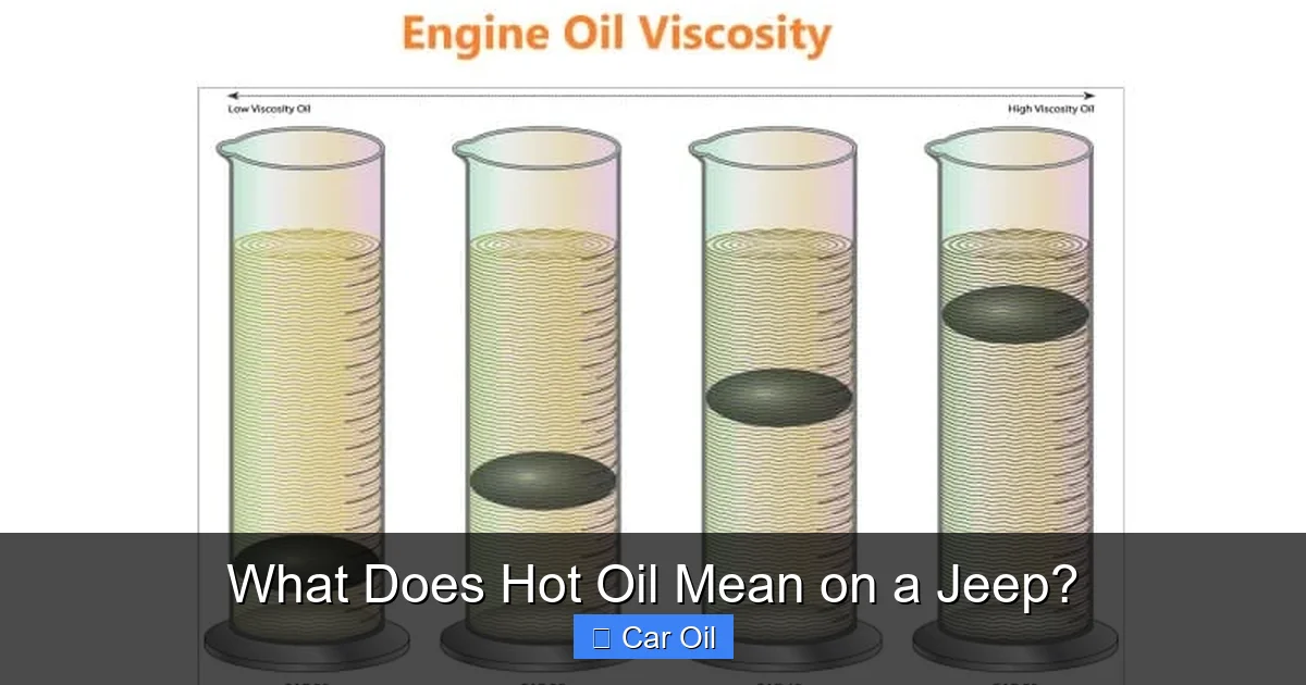 What Does Hot Oil Mean on a Jeep?