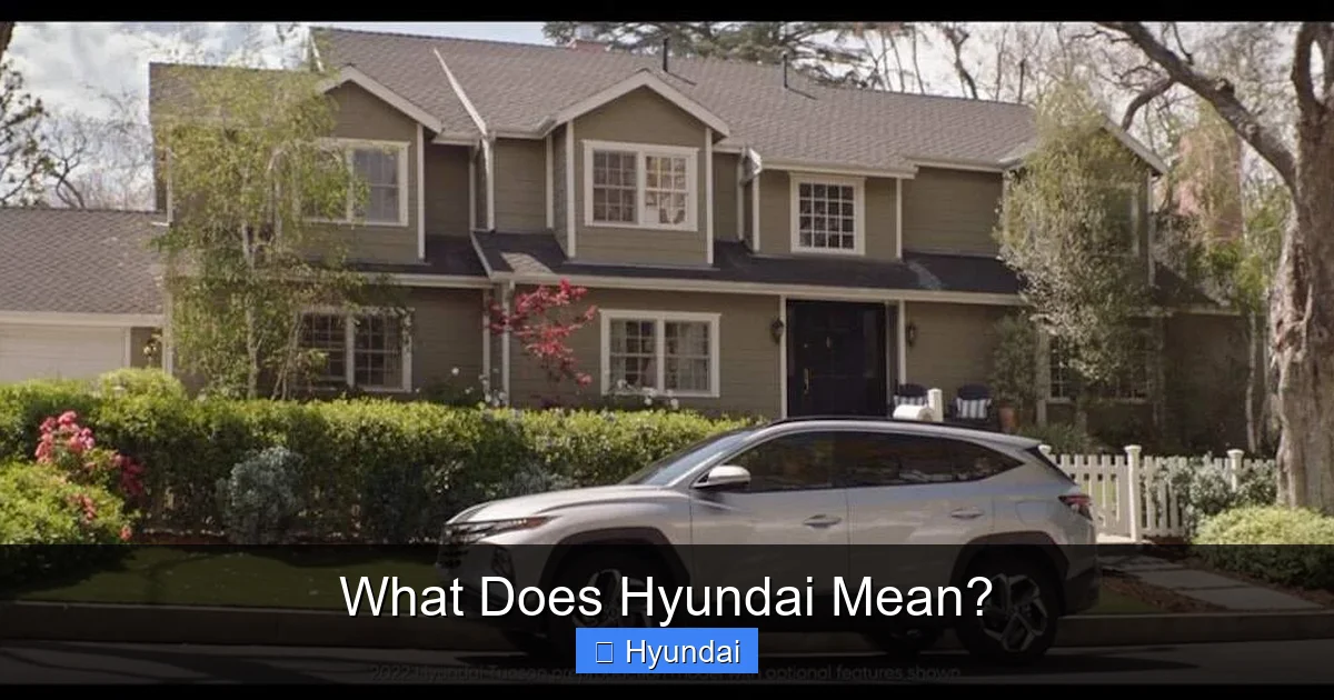 What Does Hyundai Mean?