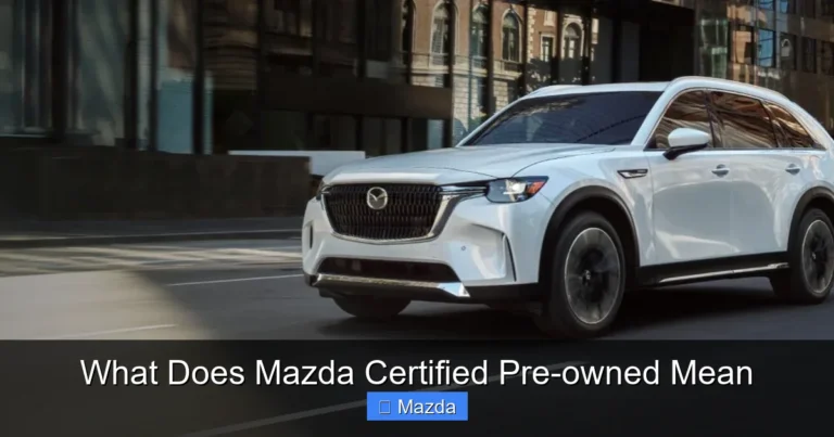 What Does Mazda Certified Pre-owned Mean