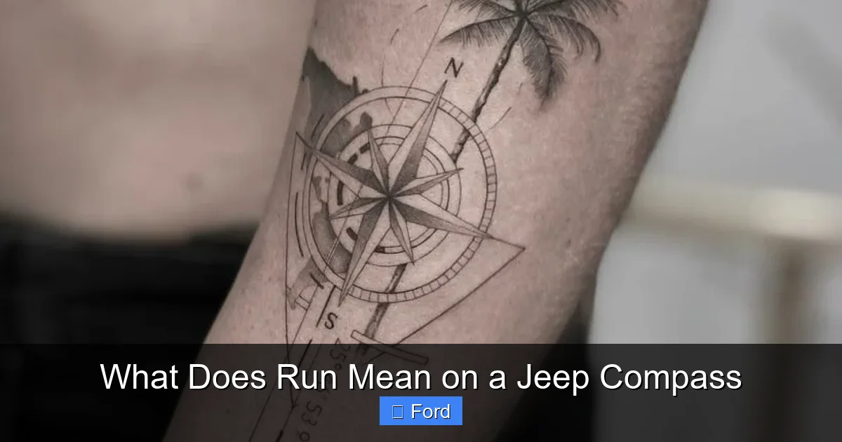 What Does Run Mean on a Jeep Compass