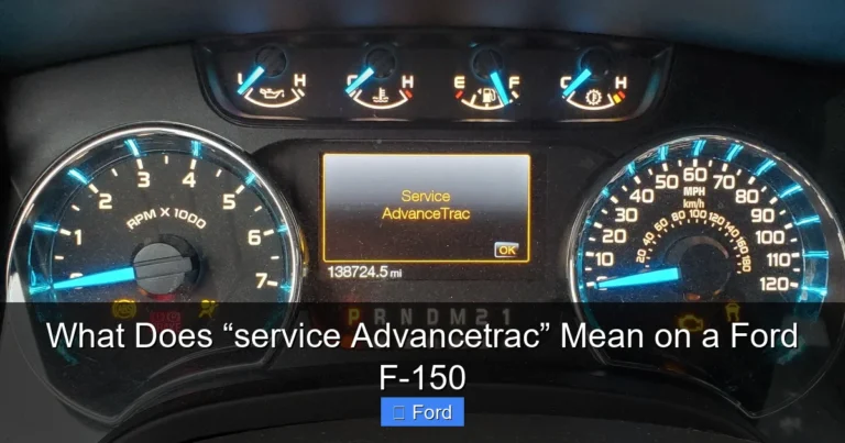 What Does “service Advancetrac” Mean on a Ford F-150