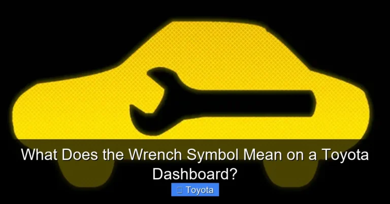 What Does the Wrench Symbol Mean on a Toyota Dashboard?