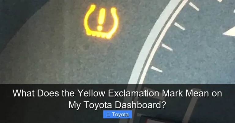 What Does the Yellow Exclamation Mark Mean on My Toyota Dashboard?