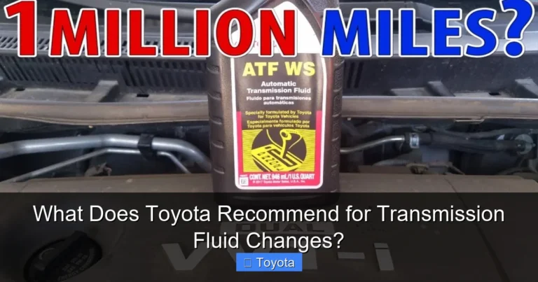 What Does Toyota Recommend for Transmission Fluid Changes?