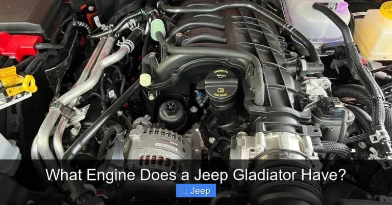 What Engine Does a Jeep Gladiator Have?