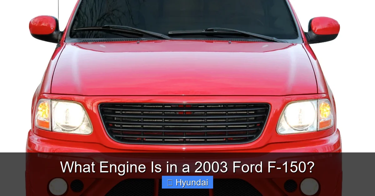 What Engine Is in a 2003 Ford F-150?
