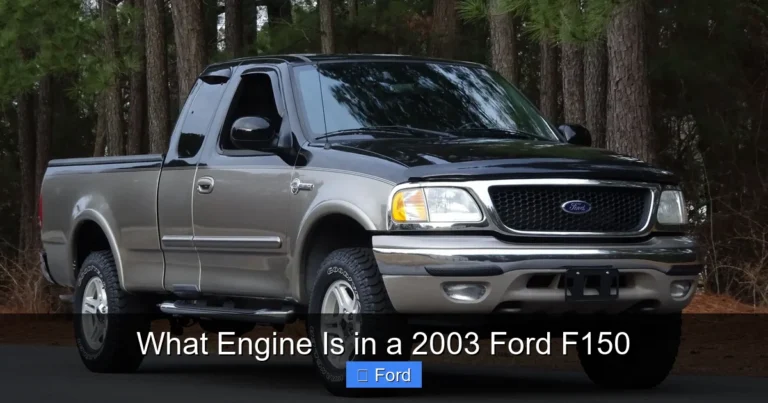 What Engine Is in a 2003 Ford F150