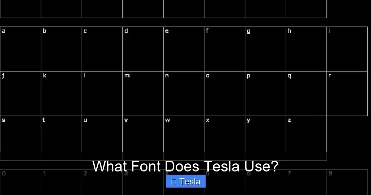 What Font Does Tesla Use?