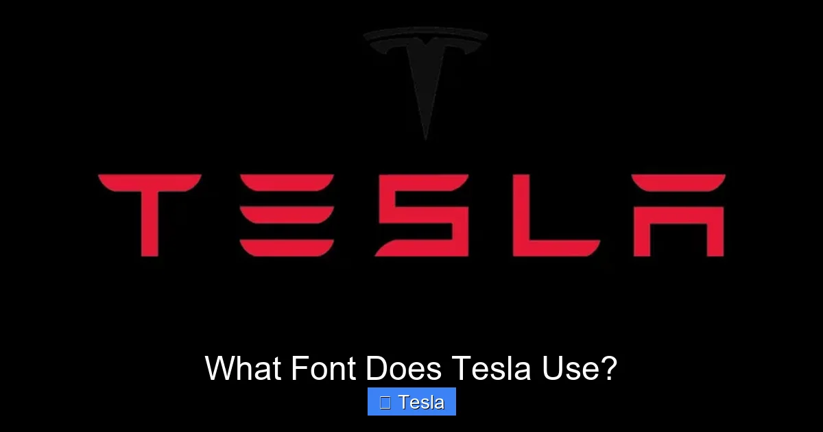 What Font Does Tesla Use?