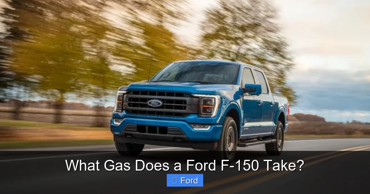 What Gas Does a Ford F-150 Take?