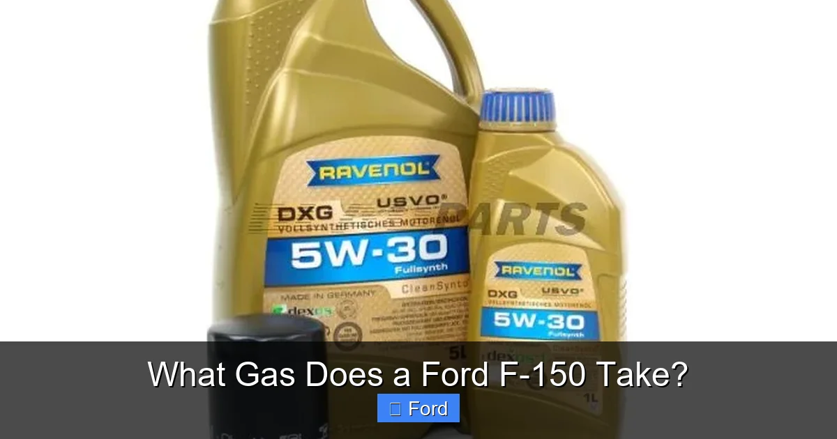 What Gas Does a Ford F-150 Take?