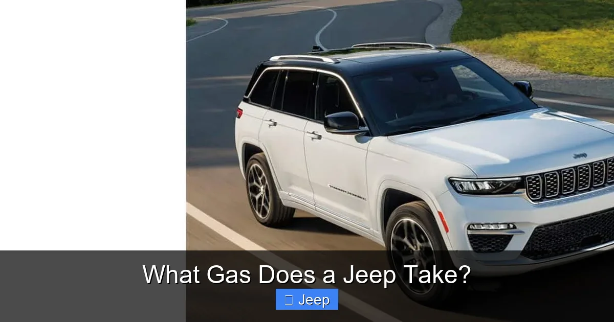 What Gas Does a Jeep Take?