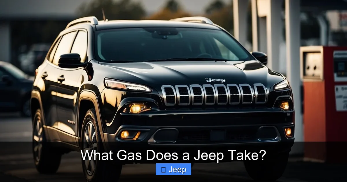 What Gas Does a Jeep Take?