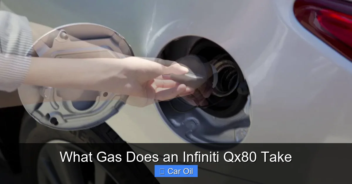 What Gas Does an Infiniti Qx80 Take