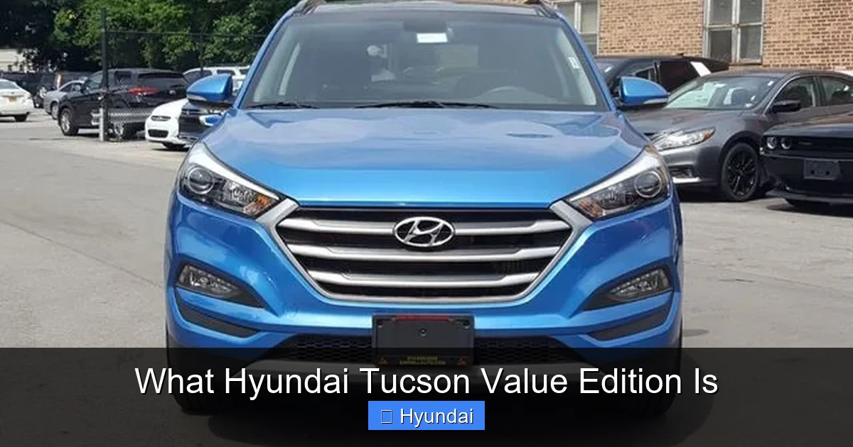 What Hyundai Tucson Value Edition Is
