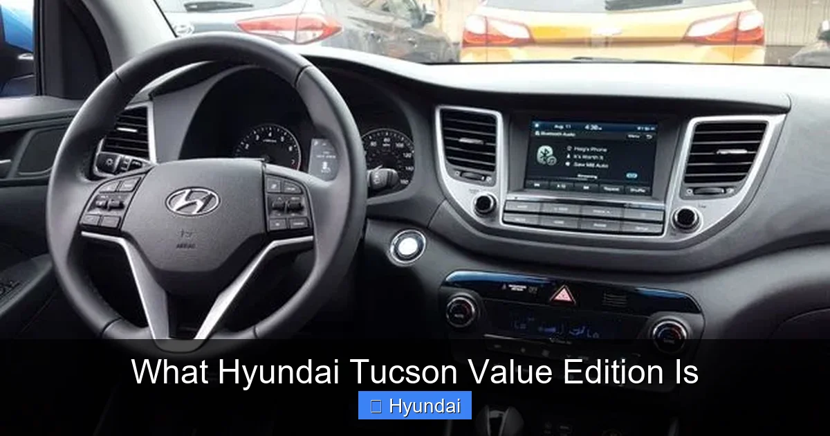 What Hyundai Tucson Value Edition Is