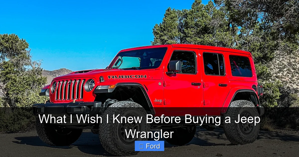What I Wish I Knew Before Buying a Jeep Wrangler