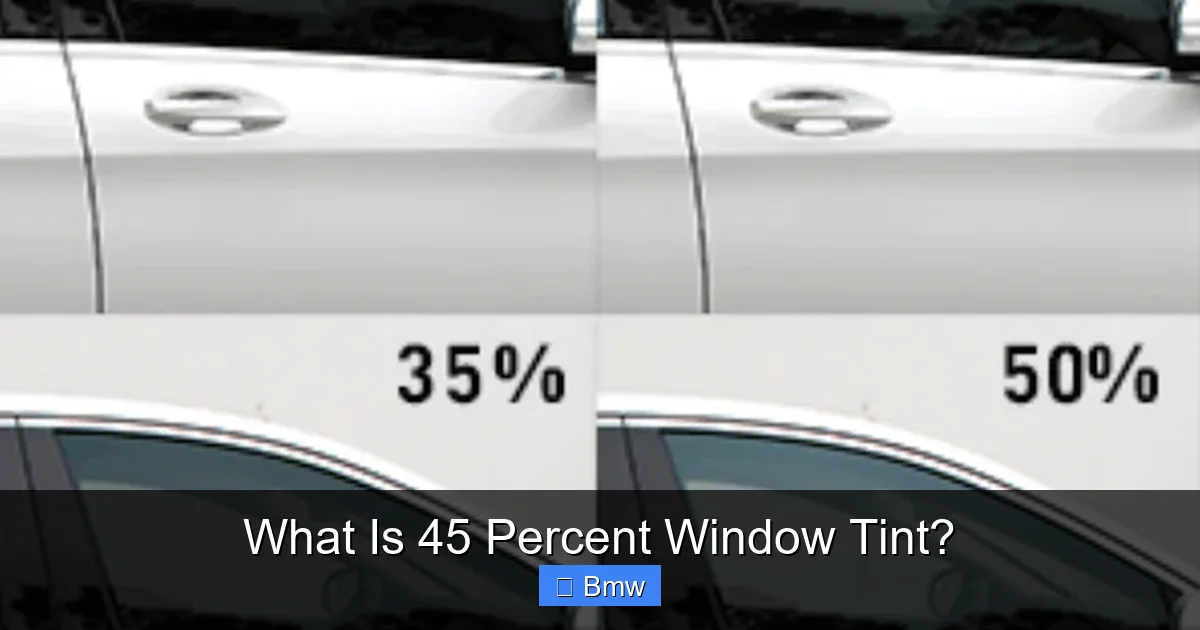 What Is 45 Percent Window Tint?
