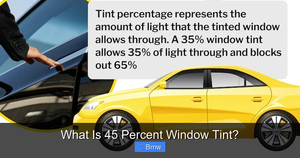 What Is 45 Percent Window Tint?
