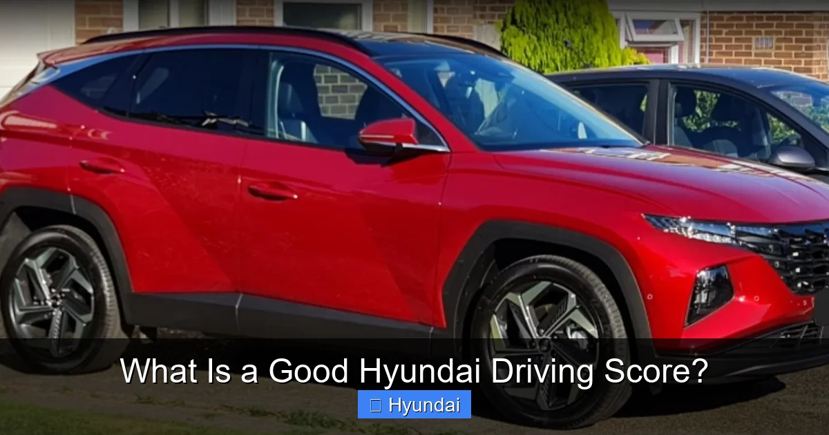 What Is a Good Hyundai Driving Score?