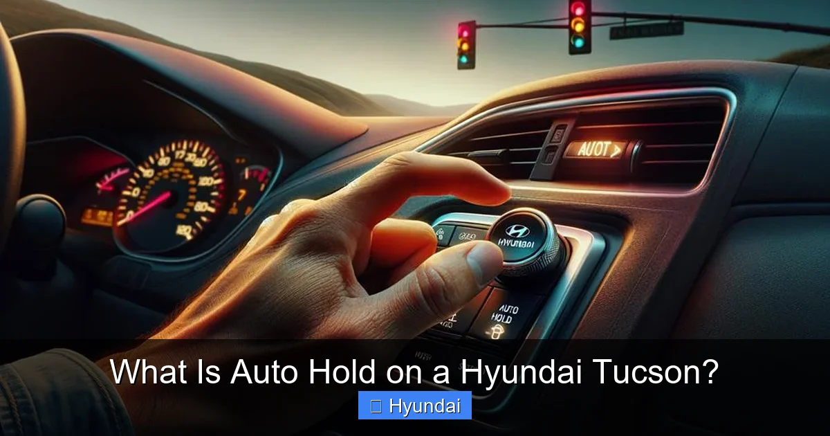 What Is Auto Hold on a Hyundai Tucson?