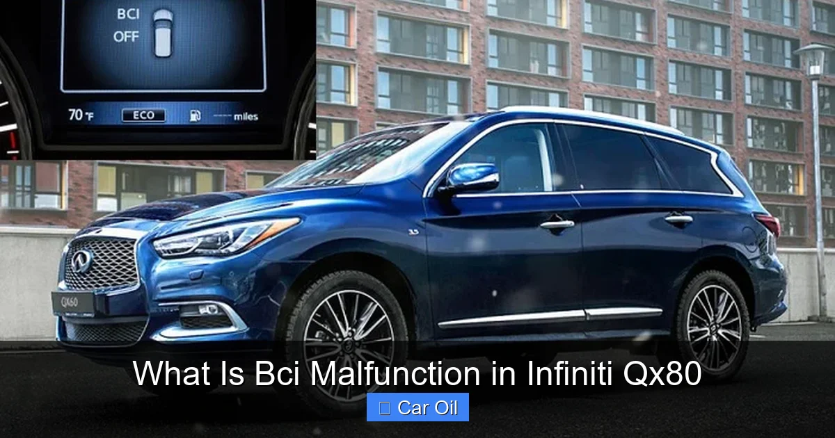 What Is Bci Malfunction in Infiniti Qx80