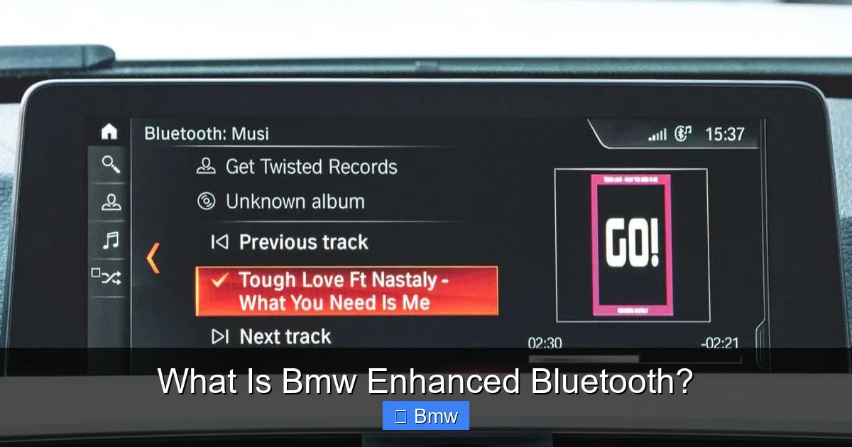 What Is Bmw Enhanced Bluetooth?