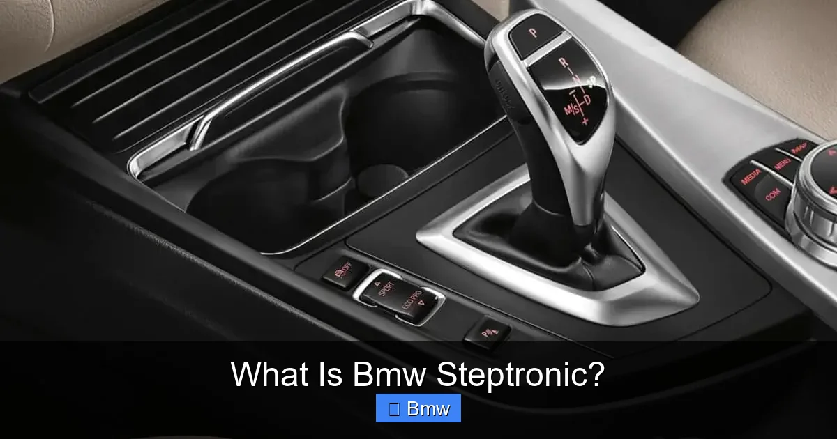 What Is Bmw Steptronic?
