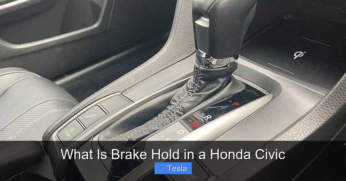 What Is Brake Hold in a Honda Civic