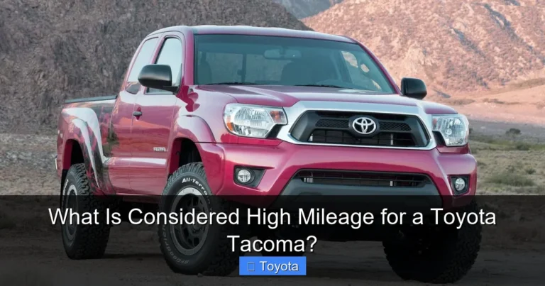 What Is Considered High Mileage for a Toyota Tacoma?