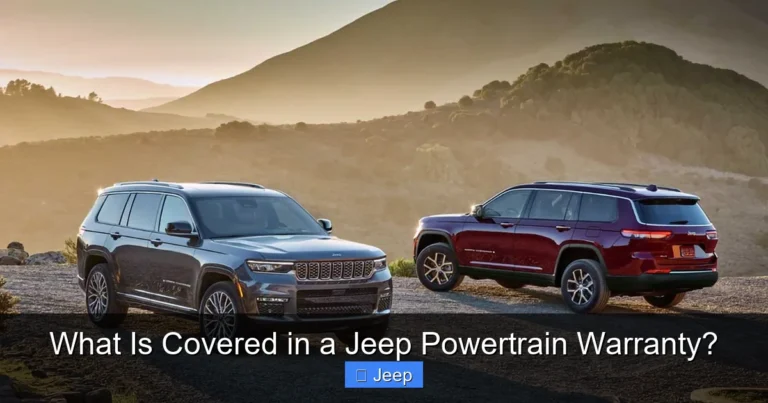 What Is Covered in a Jeep Powertrain Warranty?