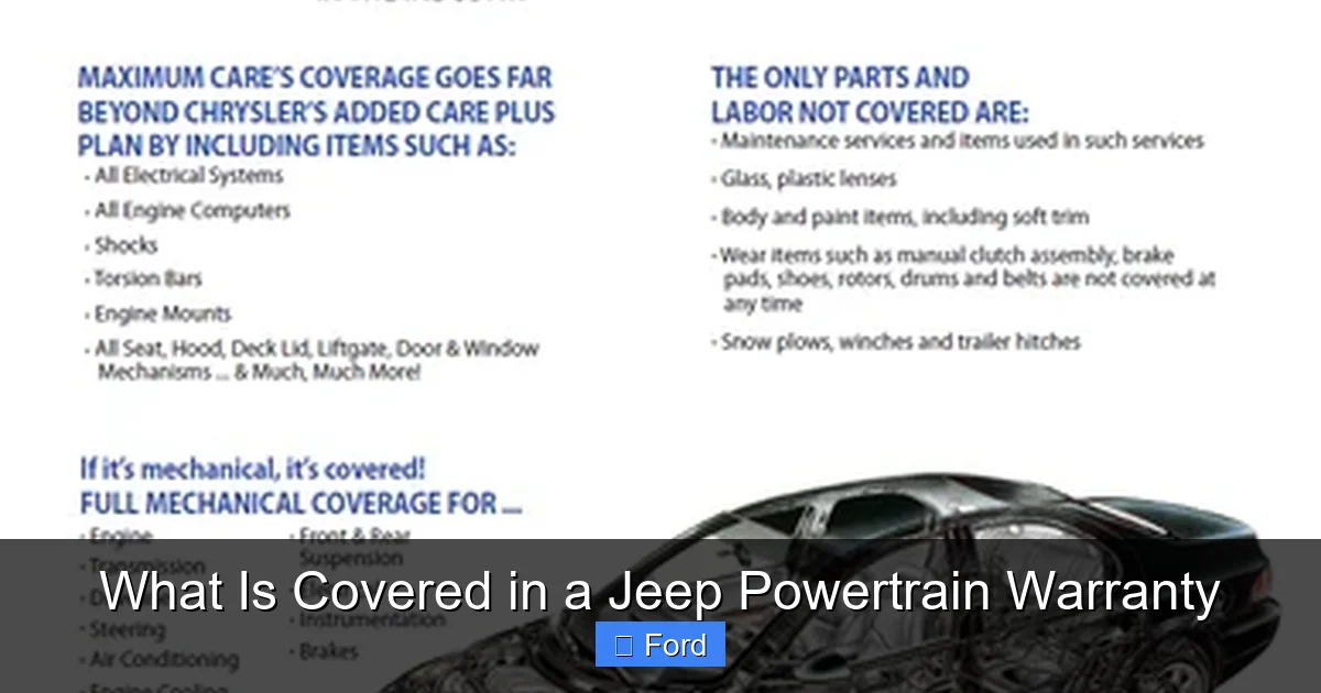 Terrific Jeep Powertrain Warranty 2018 Gallery